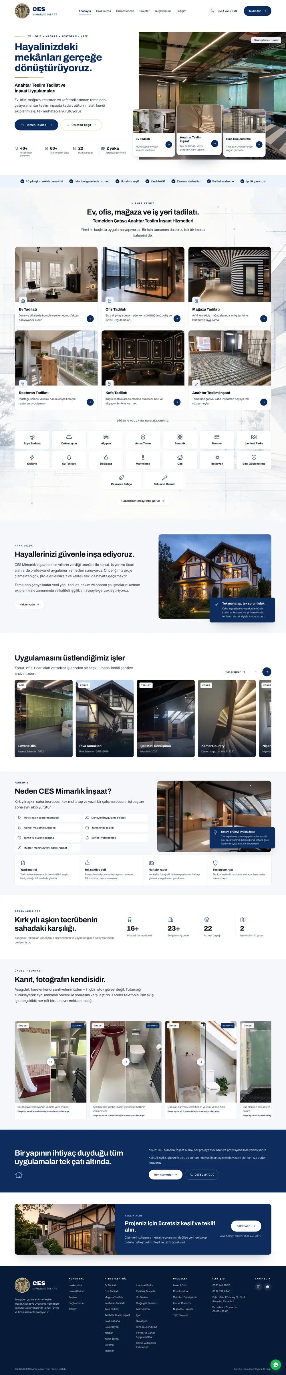 CES Mimarlık website