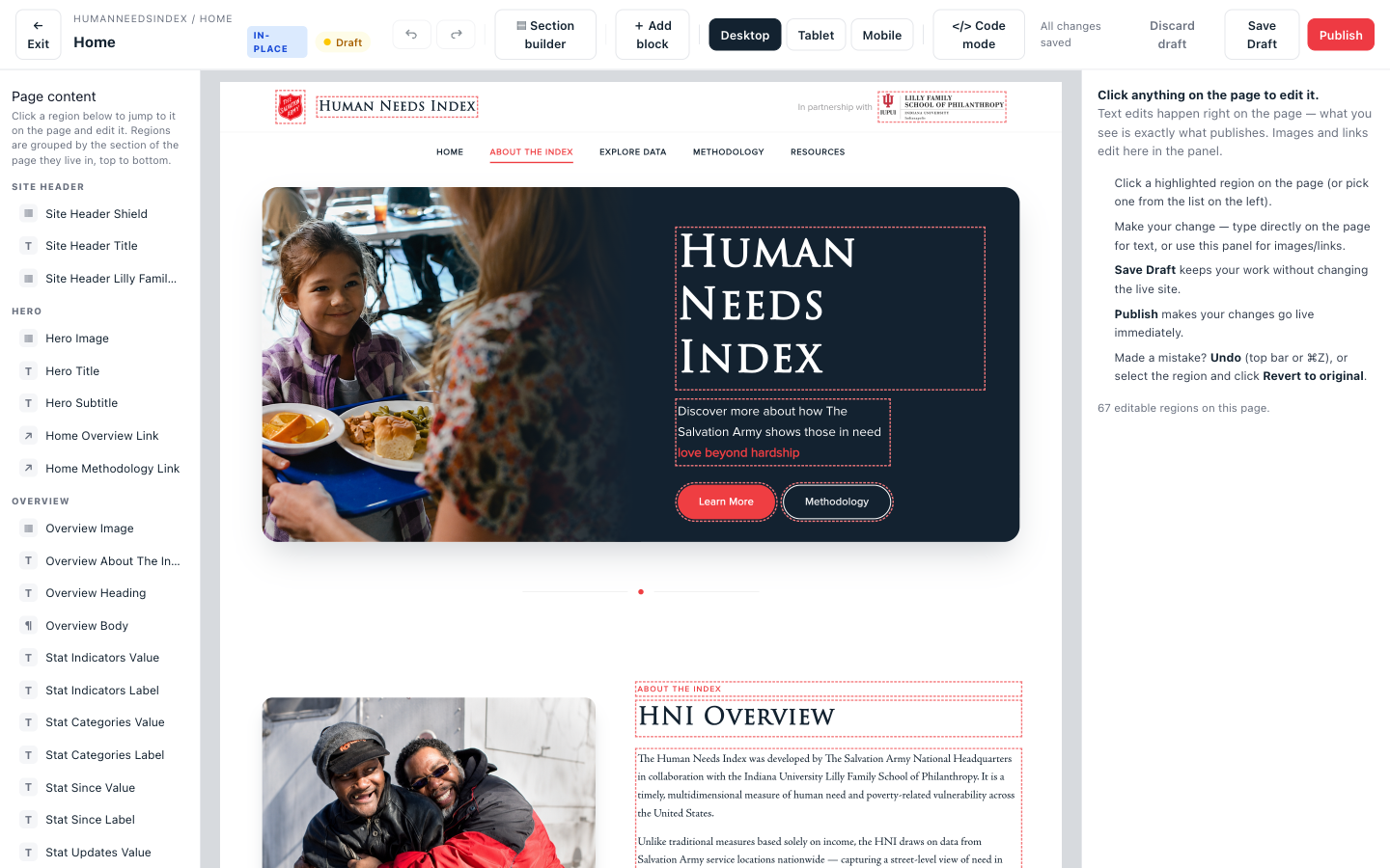 Visual CMS screenshot